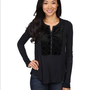 Lucky brand velvet bib t-shirt